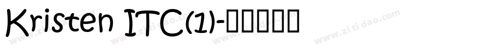 Kristen ITC(1)字体转换